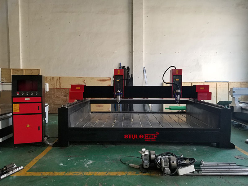 工業 3D 出售雙主軸石材數控機床