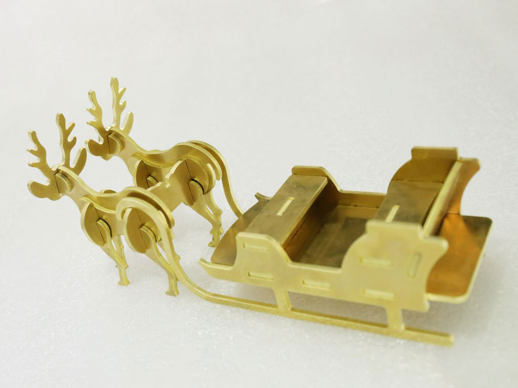 光纖激光切割機 3D 銅和黃銅金屬工藝品