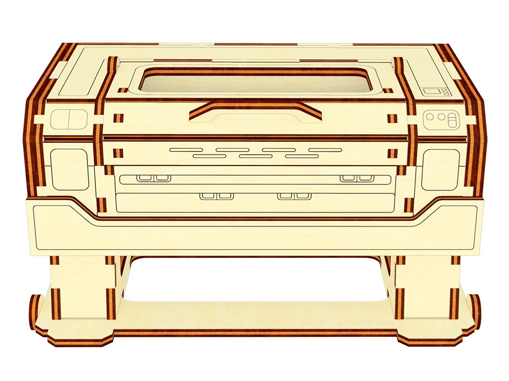 激光切割 3D 膠合板激光機拼圖
