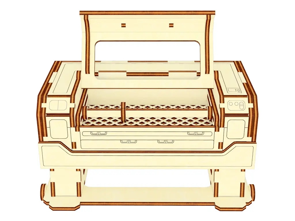 激光切割 3D 膠合板激光切割機拼圖