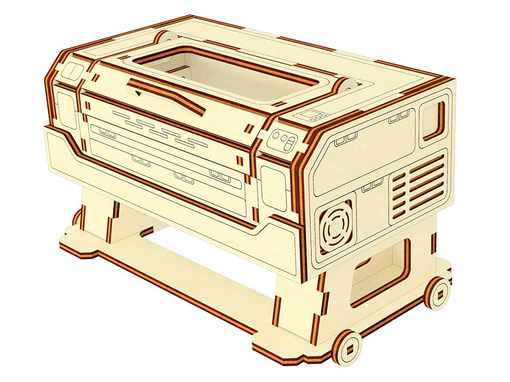激光切割 3D 膠合板激光切割機拼圖