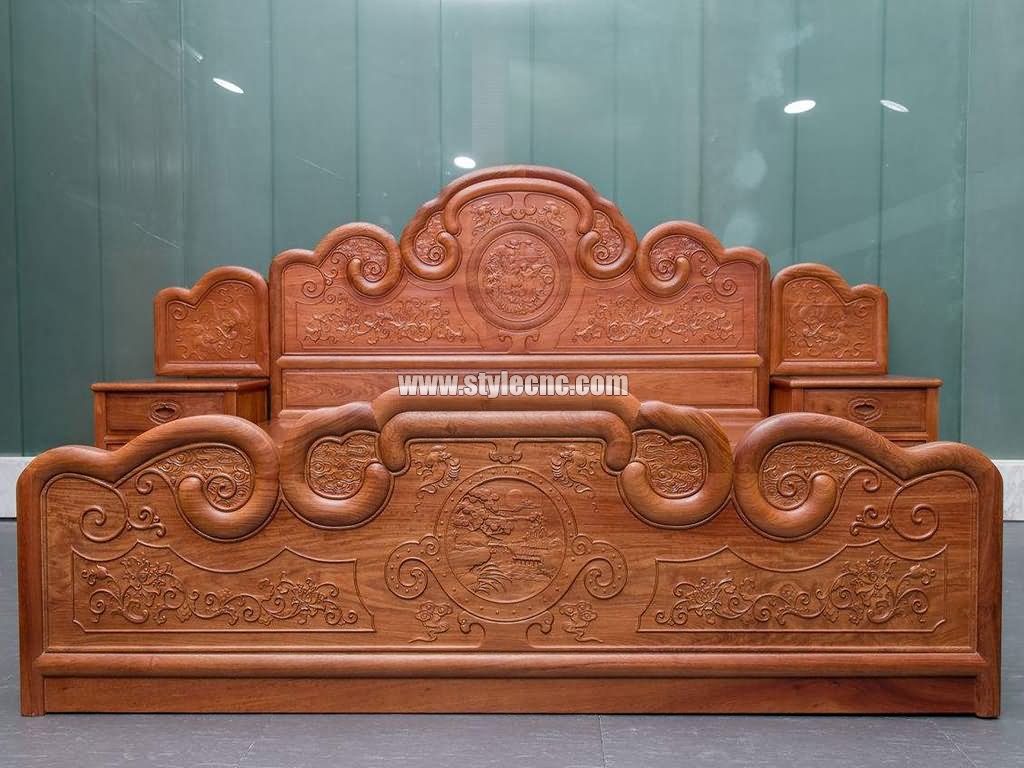 用于木床生產的自動換刀數控雕刻刻機