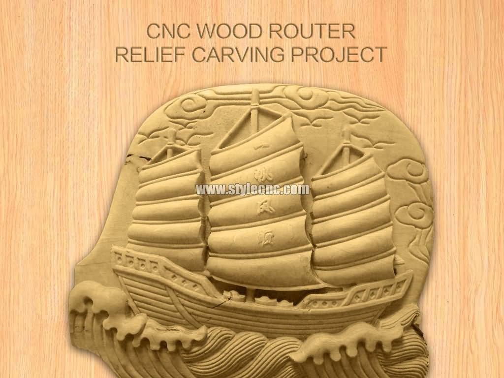 數控木工雕刻機 3D 浮雕項目