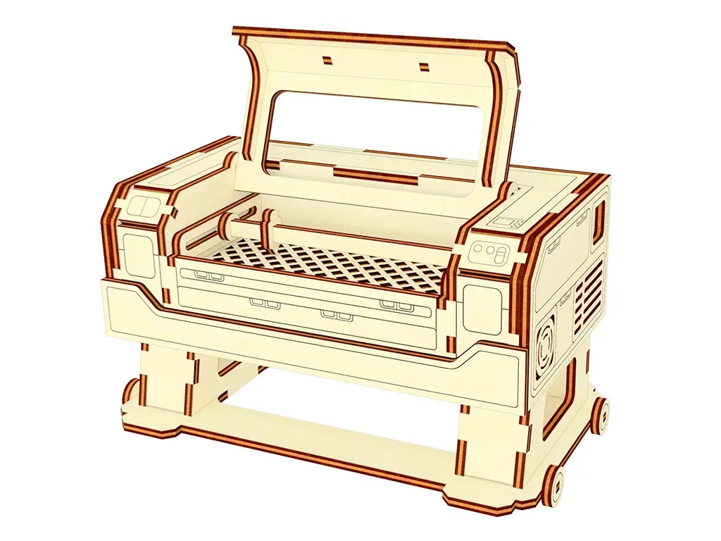 CO2 激光切割 3D 激光機拼圖