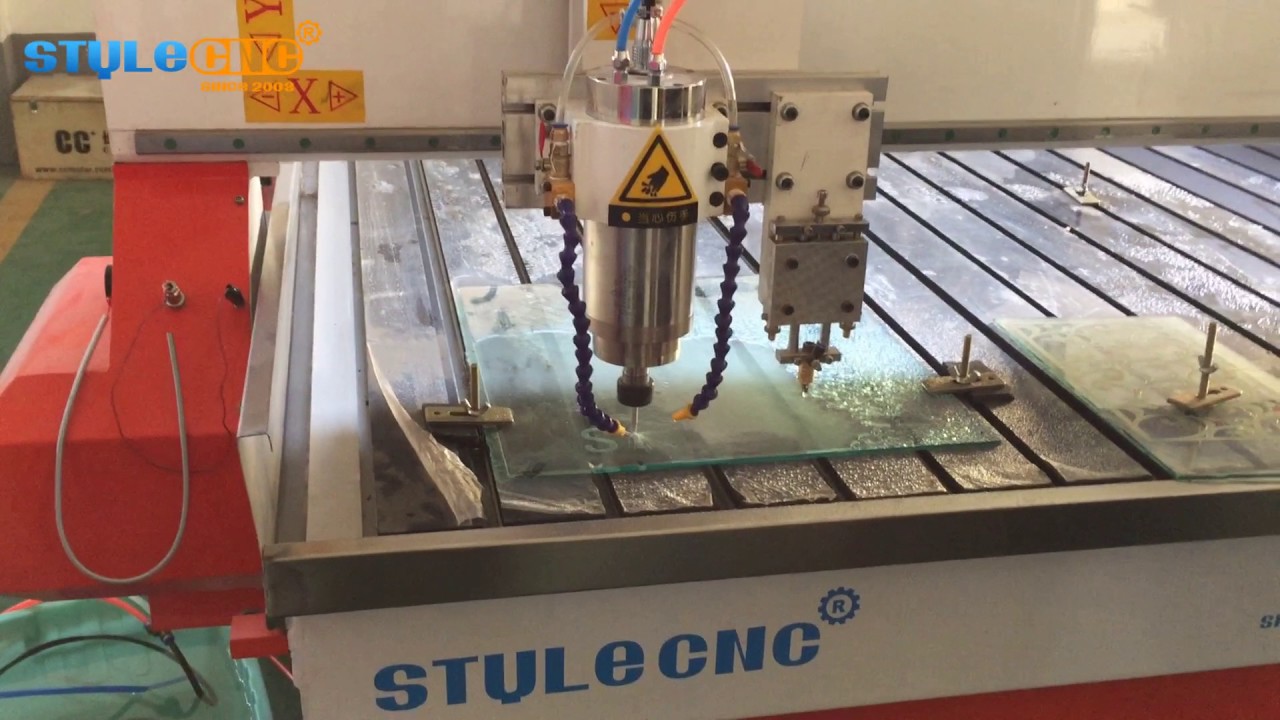 CNC 玻璃雕刻切割機樣品